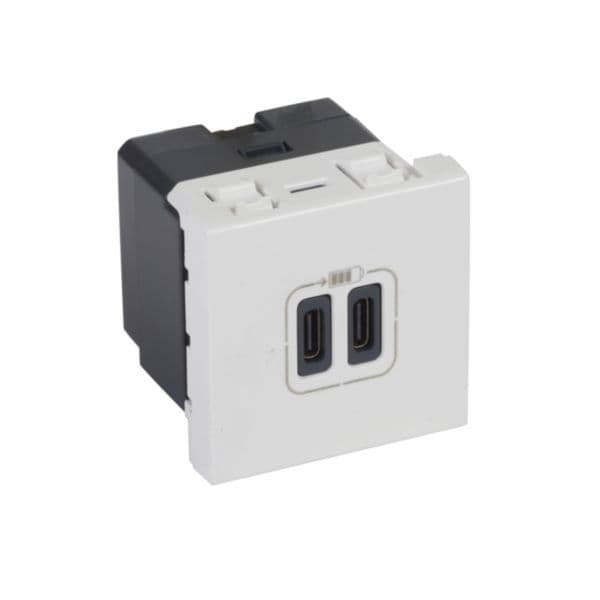 Legrand Arteor 572072 Ổ Sạc 2 USB-C 15W 3A 2 Module Trắng