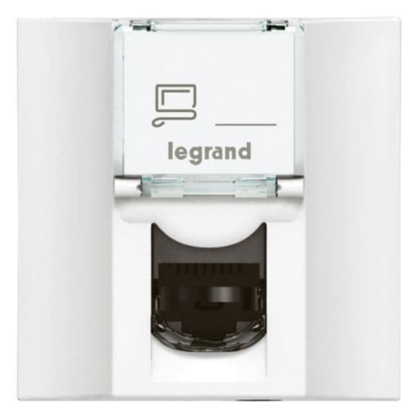 Legrand Arteor 572331 Ổ Cắm RJ45 Feedthrough Cat6 UTP 2 Module Trắng